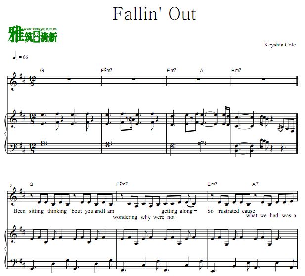 Keyshia Cole - Fallin' out ٰ  