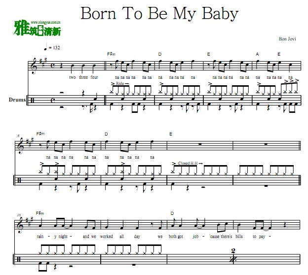 άֶ  Bon Jovi - Born To Be My Baby 