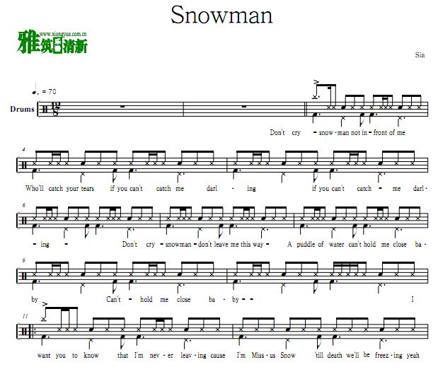 Sia - Snowman  
