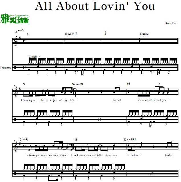 άֶ  Bon Jovi - All About Lovin' You 