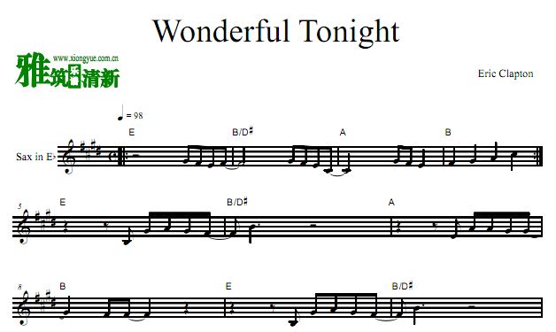 Eric Clapton - Wonderful Tonight E