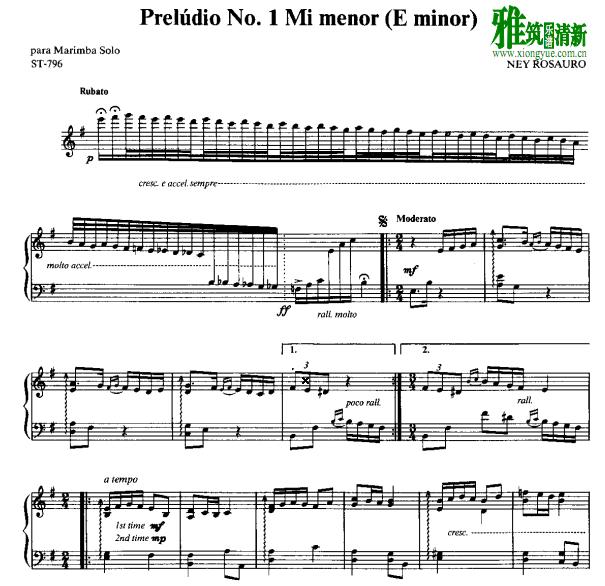 Ney Rosauro - Prelude No.1ְ