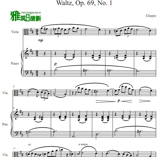 Ф AԲ Waltz op.69, no.1 ٸٰ