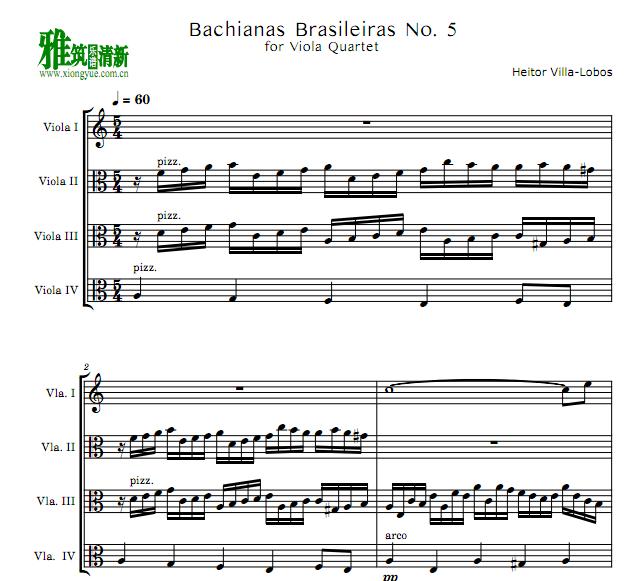 Bachianas Brasileiras No. 5 