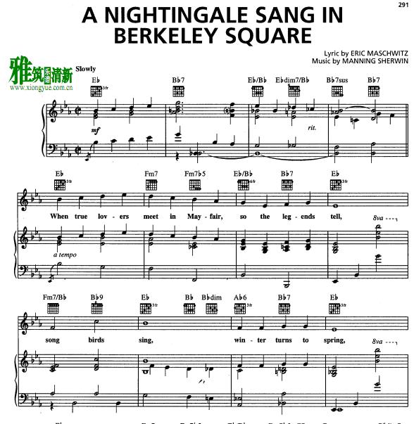 A Nightingale Sang in Berkeley Square 