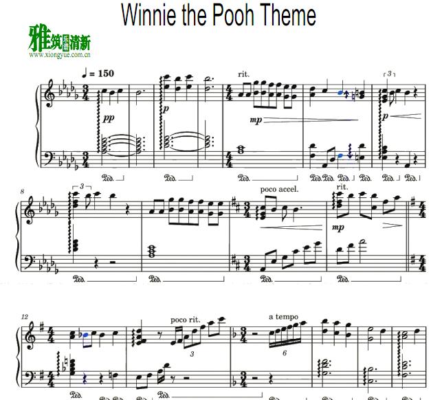 kno piano Winnie the Pooh Theme