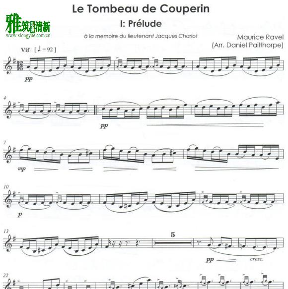 Ravel - Le Tombeau de Couperin˫ɹ