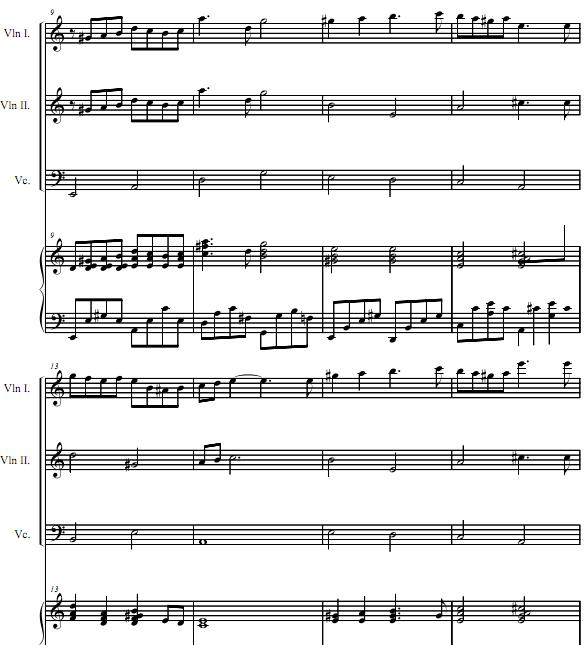 仓本裕基 - Promenade 两小提琴大提琴钢琴四重奏谱2
