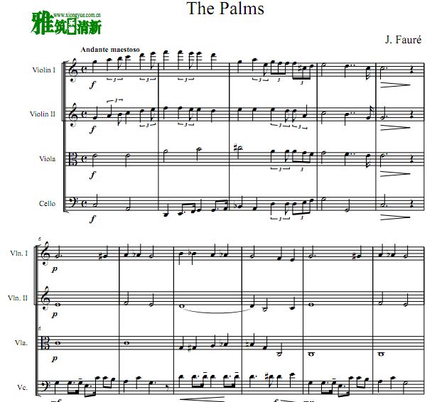 J. Fauré -  The Palms 