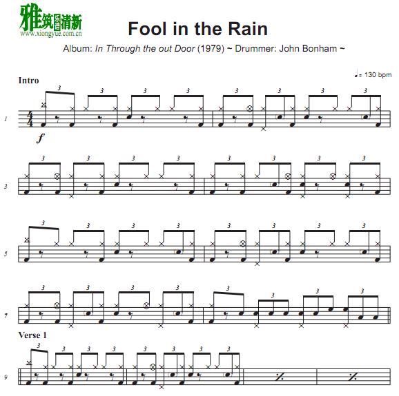 Led Zeppelin - Fool In The Rain 