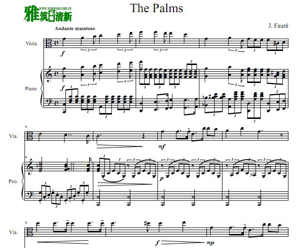  J. Fauré - The Palms  ٰ