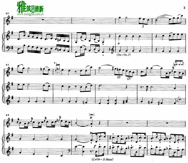 ͺGЭ  Flute Concerto in G major H.445 Ѹٰ