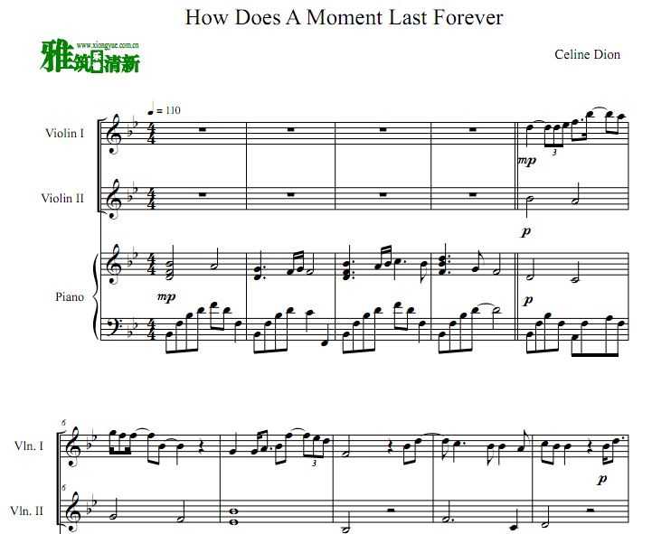 How Does a Moment Last Forever Сٸ