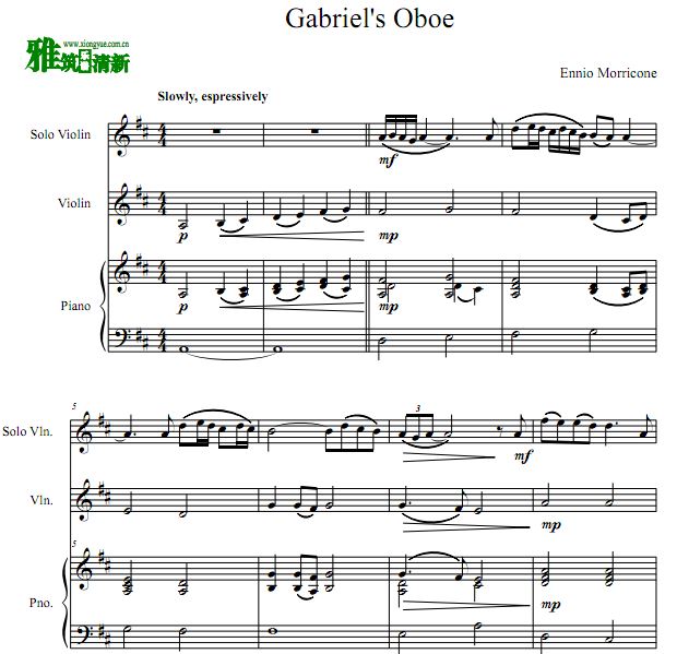 Gabriel's Oboe Ӳﰣ˫ɹСٸ