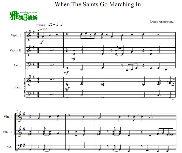 When The Saints Go Marching In ʥͽСٴٸ