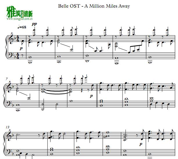 Belle OST - A Million Miles Away