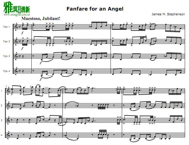 james stephenson - fanfare for an angel С