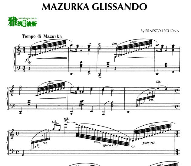  Mazurka glissando