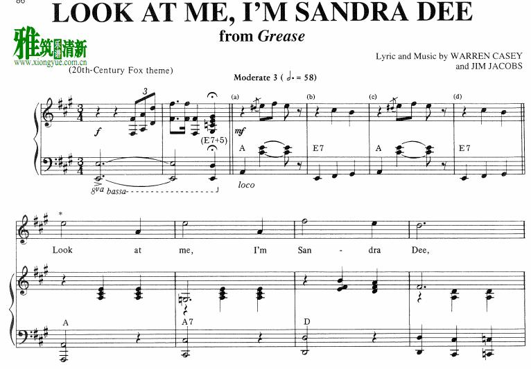 ֬ Grease ɣ· Look at Me I'm Sandra Deeٰ