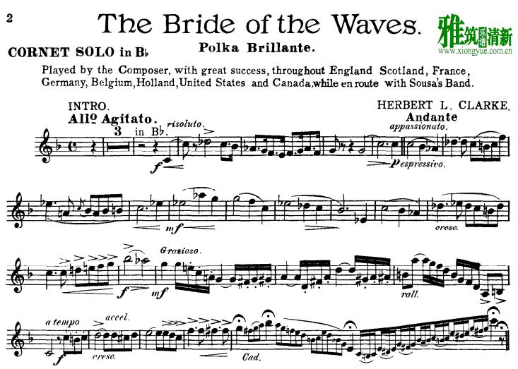 H.L.  Ʈñ H.L.Clarke The Bride Of Waves 