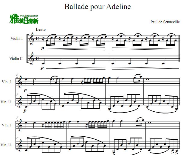 Ballade Pour Adeline ˮߵİСٶ