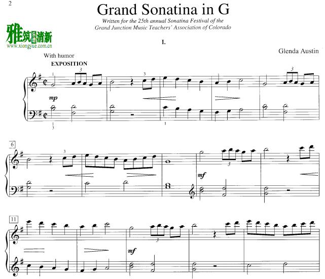 Glenda Austin - Grand Sonatina in G Major