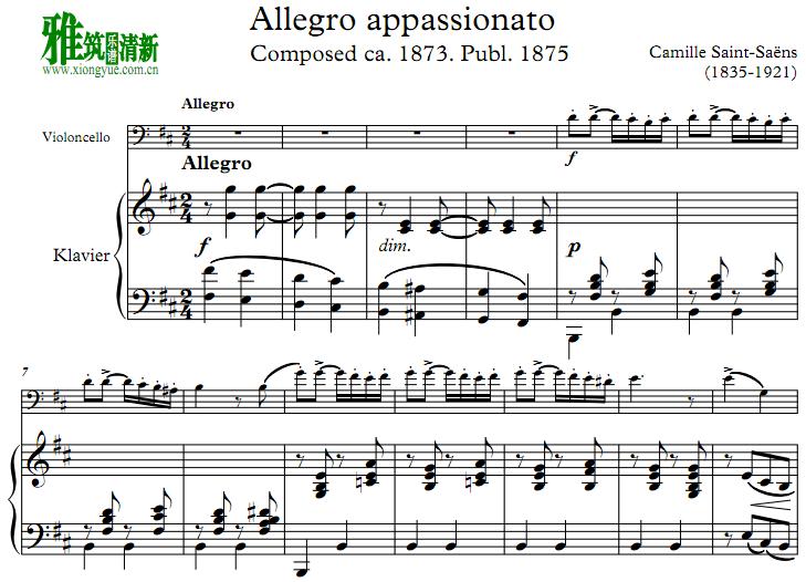 ʥɣ ĿSaint Saens Allegro Appassionato ٸٰ