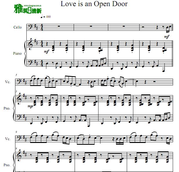 Love Is an Open Door  ٰ