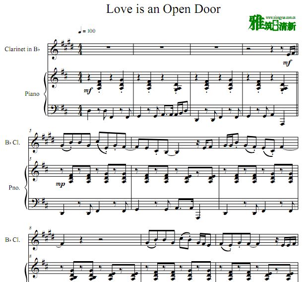 Love Is an Open Door ɹܸٺ