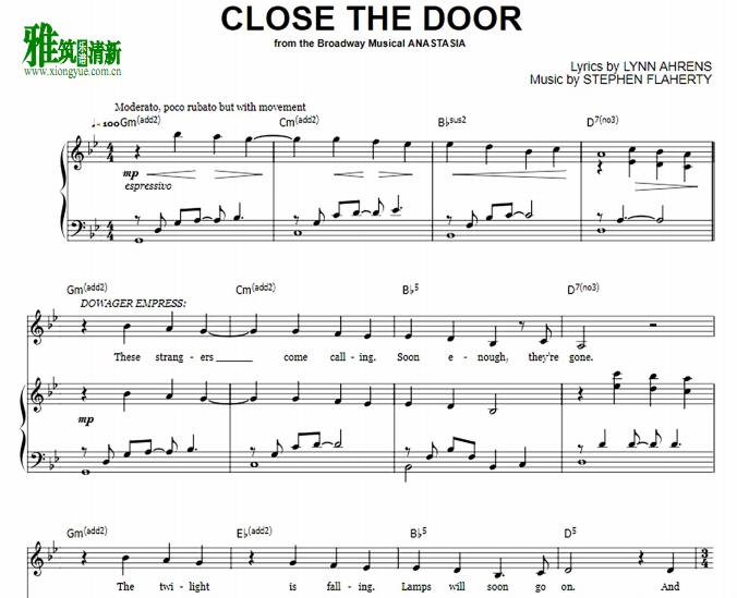 Anastasiaٹ - Close The Door  ٰ