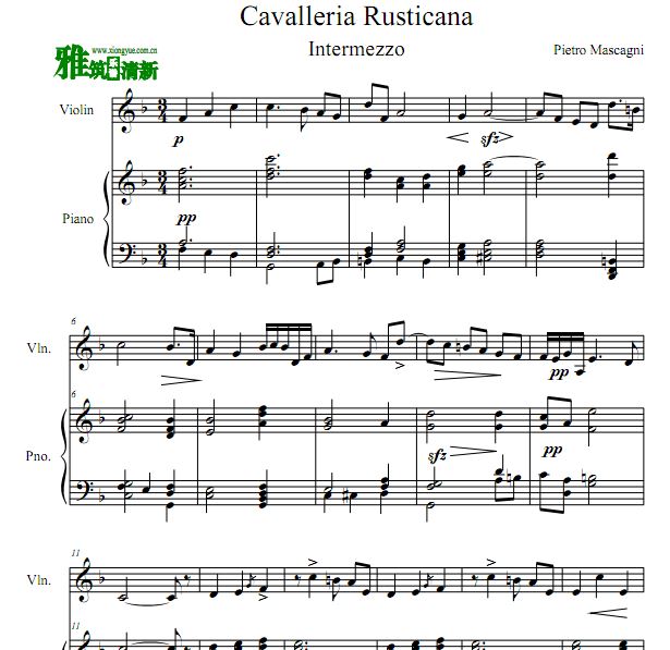Cavalleria Rusticana - Intermezzo ʿС ٰ