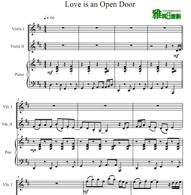 Love Is an Open Door Сٸ