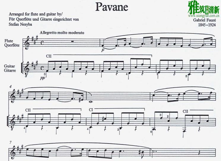  Faure  Pavane Ѽ