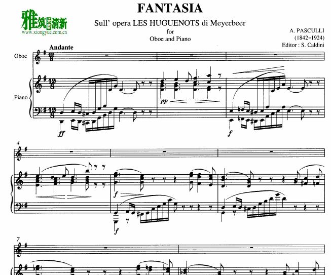 ˹ - Fantasia sull'opera Les Huguenots di Meyerbeer  ˫ɹٰܸ
