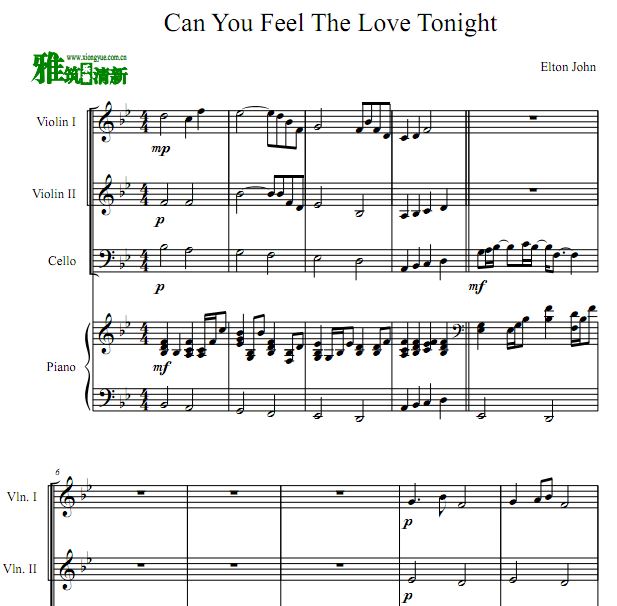 Can You Feel The Love Tonight Сٴٸ