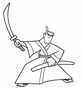 how to draw samurai jack step 8