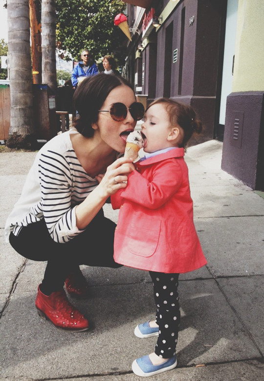 Share an ice cream cone.